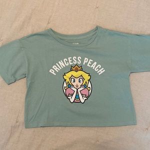 Princess Peach Crop Top